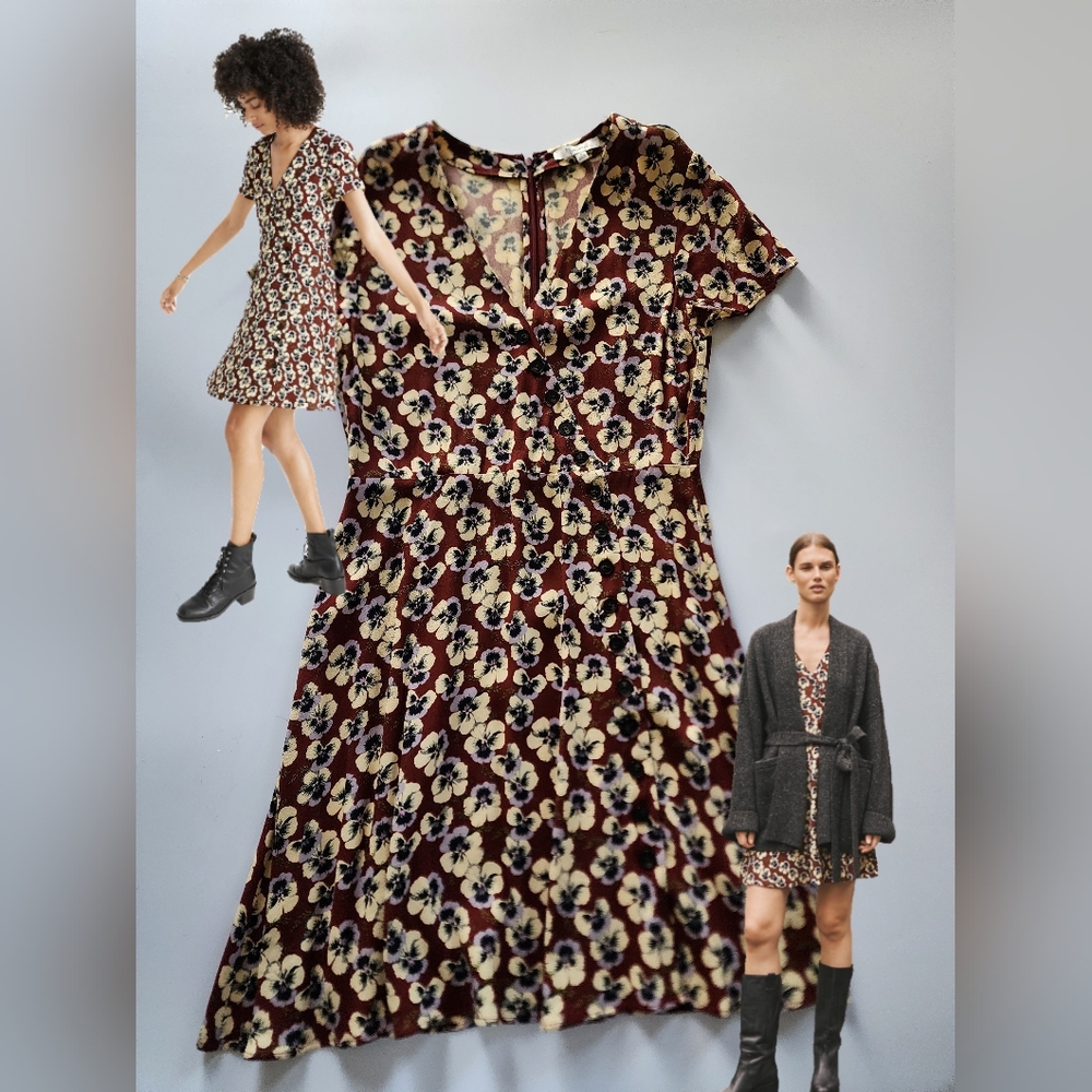 NWT Madewell Viola Wrap Dress 90s Grunge 4 Alexa it-girl style